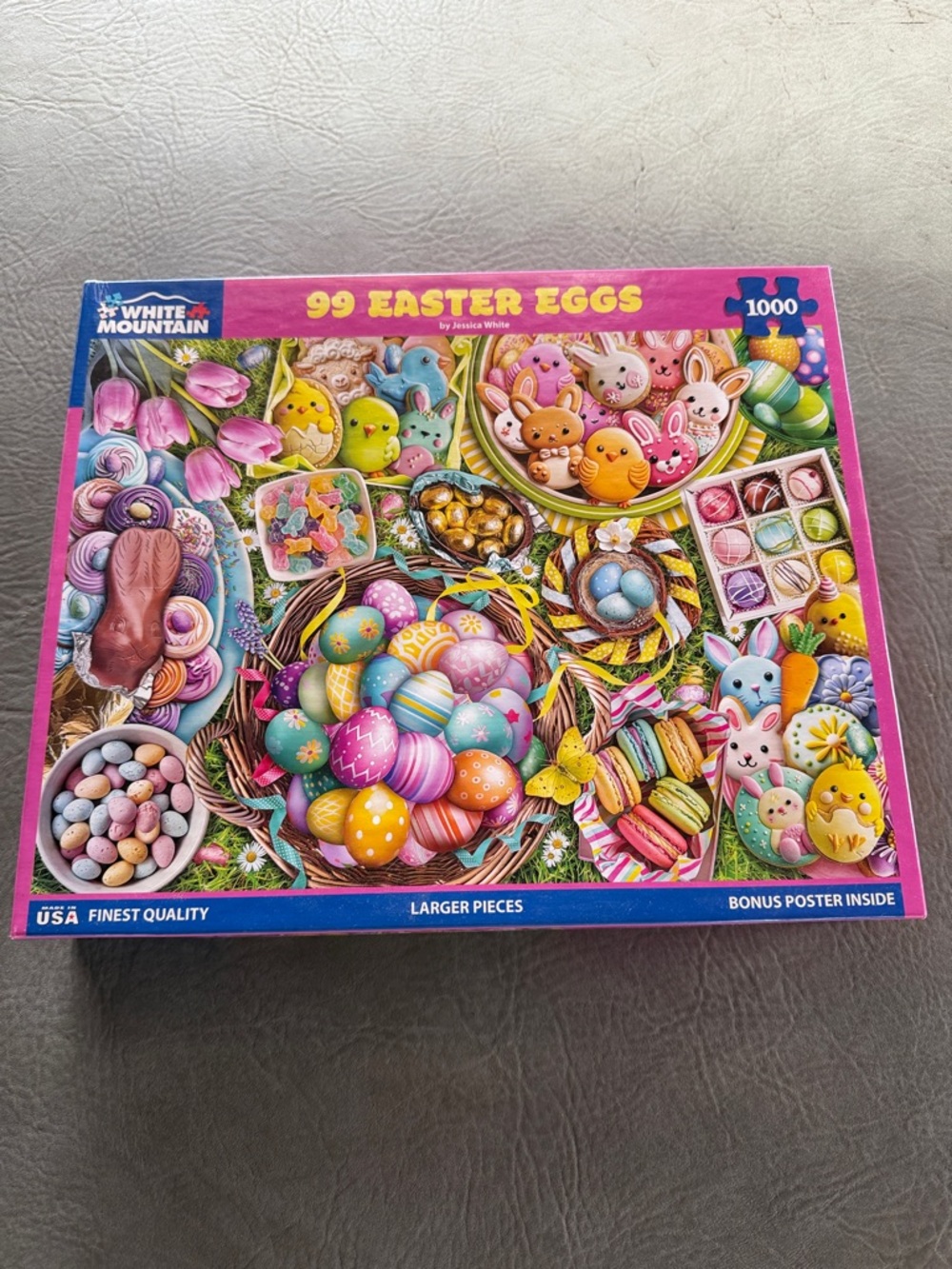 White Mountain Pastel Easter Eggs & Treats 1000-Piece Puzzle